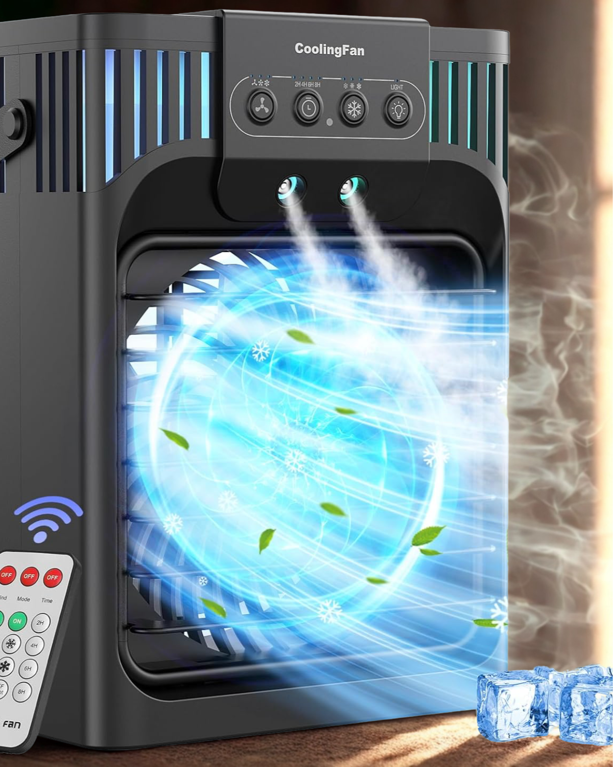 Ventilador Portátil AirCool® | Recargable de Batería | Tanque de Agua 600mL