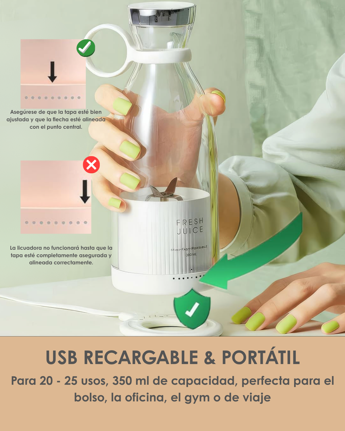 MiniMix® | Batidora Portátil | Inalámbrica Recargable USB