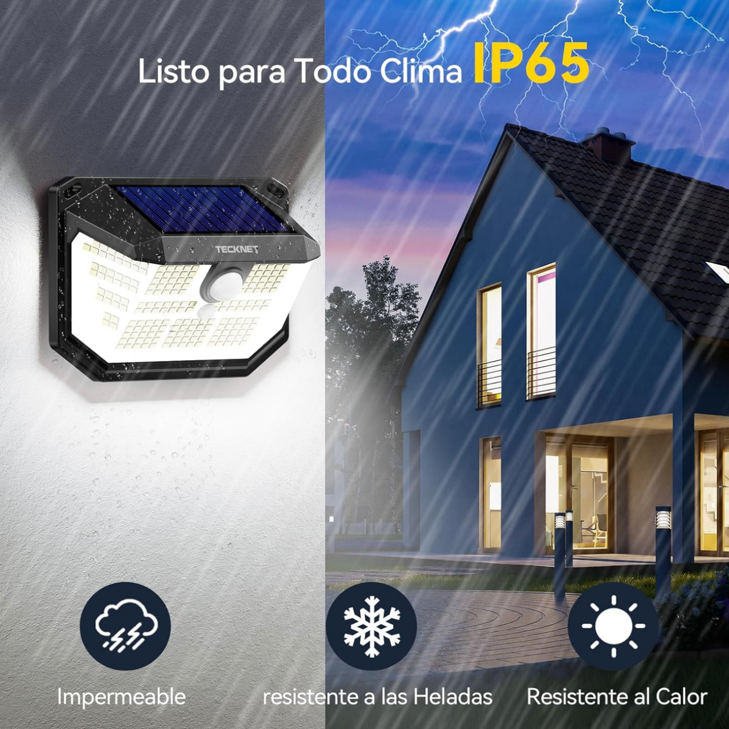 EcoLux LED® | Luz Solar Exterior | con Sensor de Movimiento