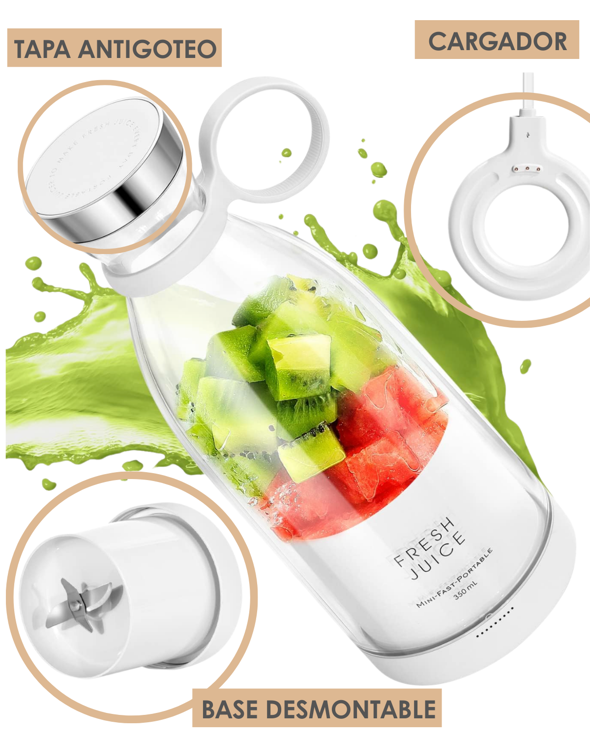 MiniMix® | Batidora Portátil | Inalámbrica Recargable USB