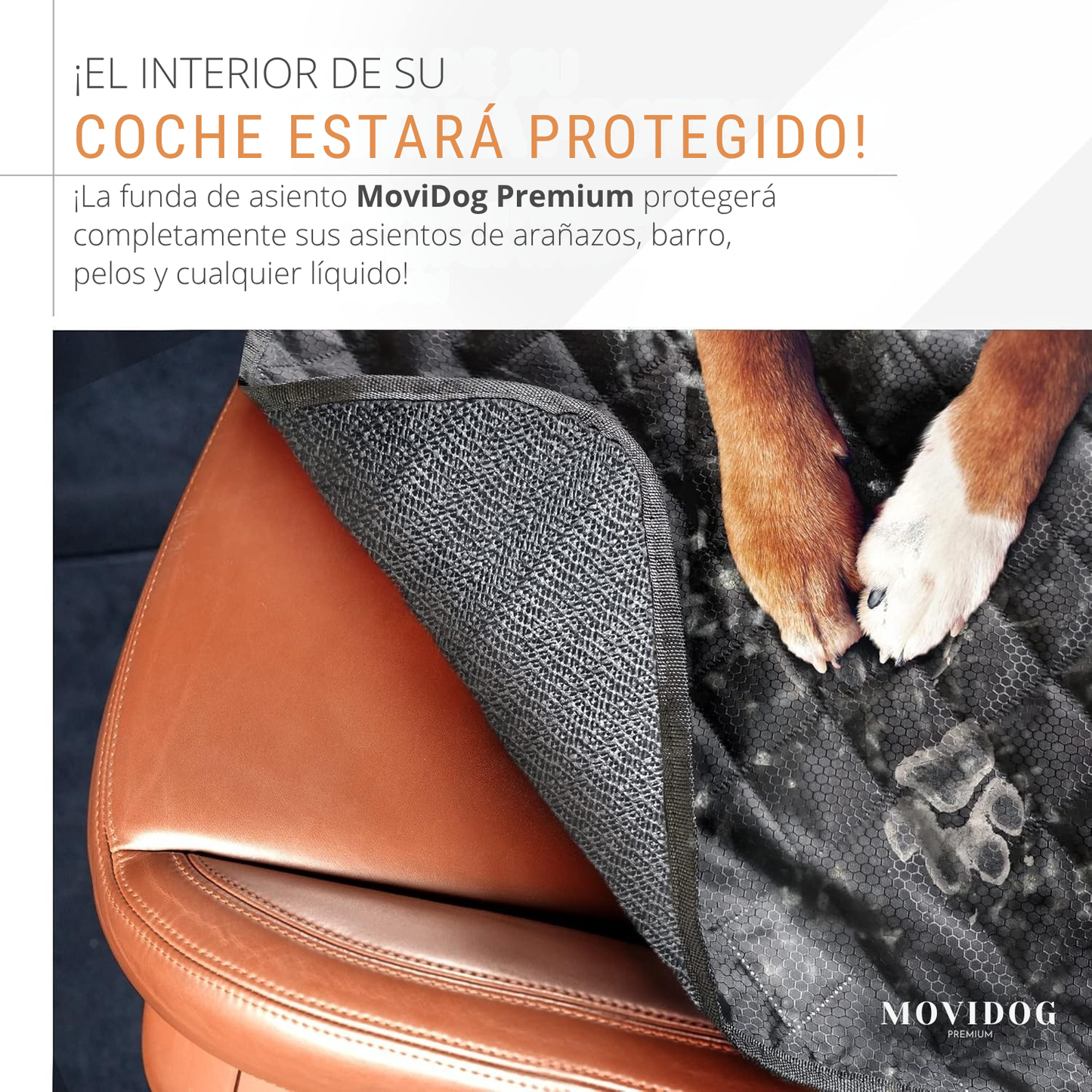 MoviDog® | Funda Coche para Perros | Impermeable y Antideslizante