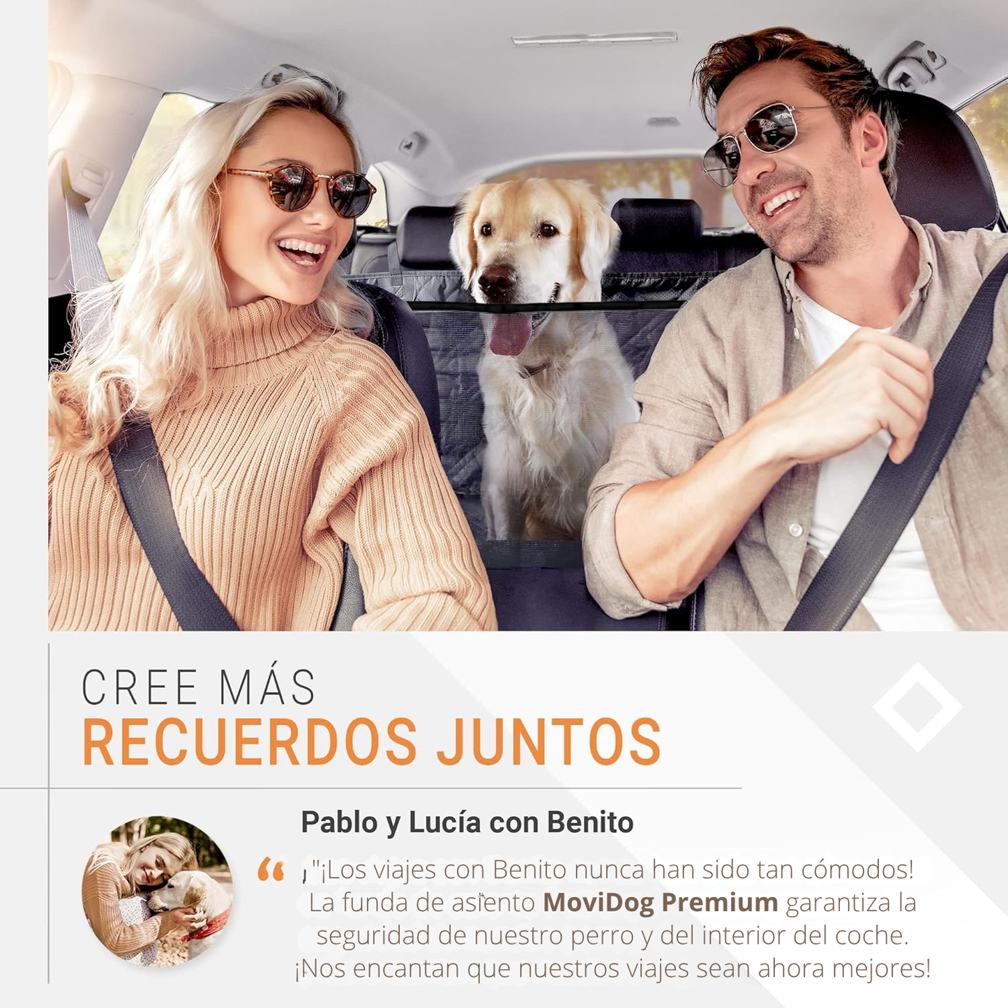 MoviDog® | Funda Coche para Perros | Impermeable y Antideslizante